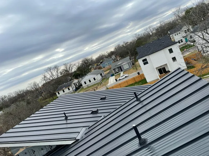 Standing seam metal roof panels with vents for Skylight Repair in Linwood